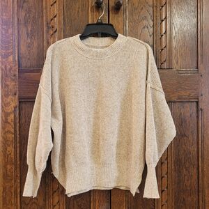 Abercrombie Soft AF Sandy Beige Sweater